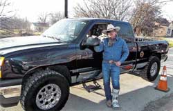 Steve with his truck